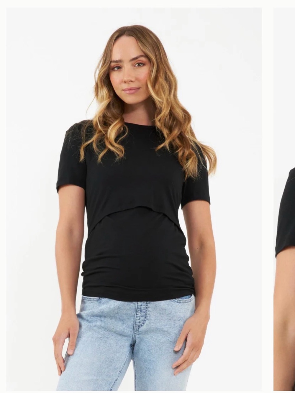 Ripe Black Short-Sleeve Nursing Tee